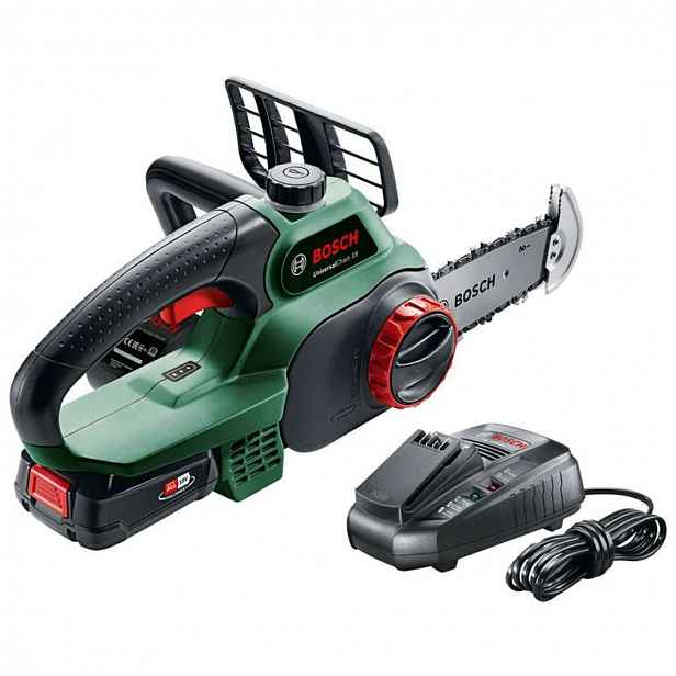 Bosch - 18V AKU řetězová pila 20 cm, 1x aku 2,5 Ah Li-Ion, nabíječka 06008B8000