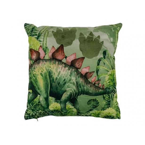 Dekorační polštářek STEGOSAURUS 40x40 cm, zelený
