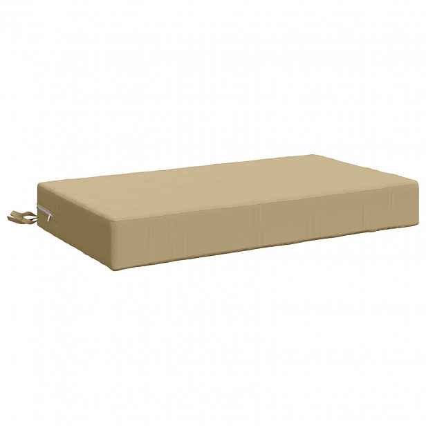 vidaXL Polštář na sedák SOEST 100% polyester Béžová 70 x 40 x 10 cm