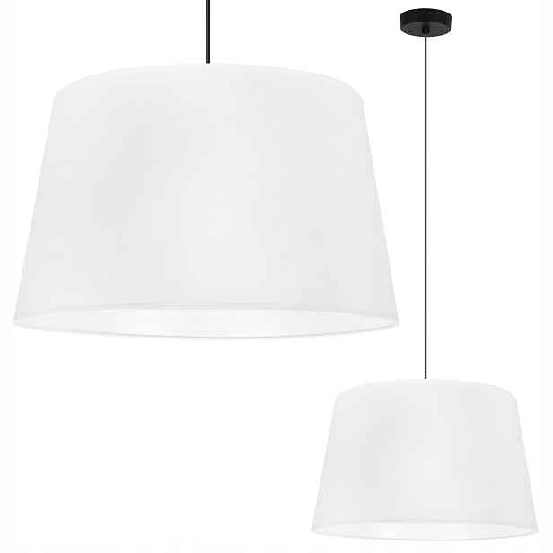 Závěsná Stropní Lampa, Bílý Lustr S Látkovým Stínidlem, Kužel Do Kuchyně