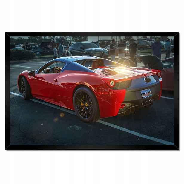 Plakáty v rámu 60x40 Červené Ferrari