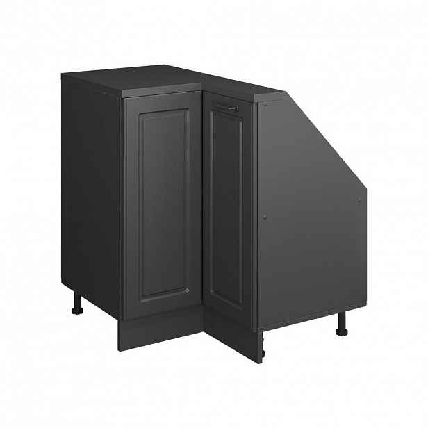 Vicco ŠIKMÁ SKŘÍŇ ROHOVÁ SKŘÍŇKA Rion Antracitový venkovský dům 75.6 x 81.6 cm s 1 dveřmi
