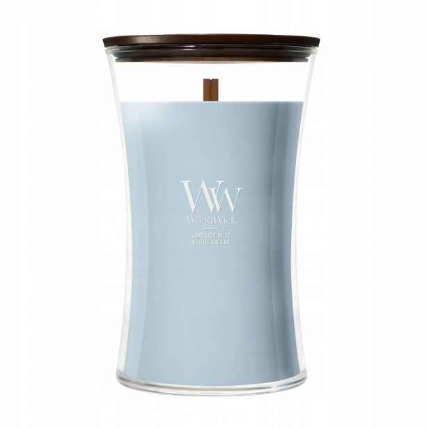 WoodWick Lakeside Mist – velká vonná svíčka 610 g