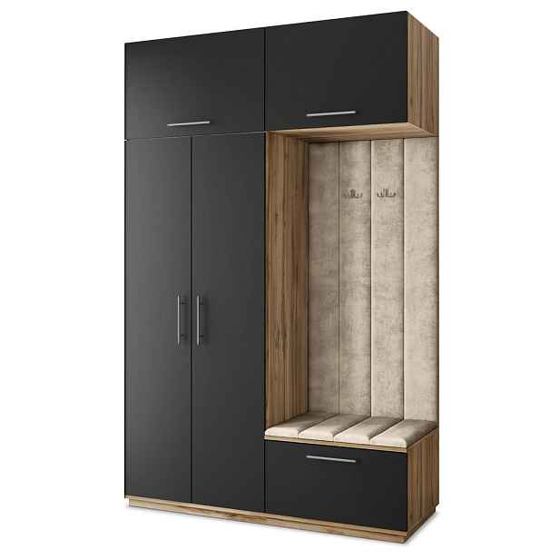 MASSENO MODERNÍ PŘEDSÍŇOVÁ SKŘÍŇ REMA, 150/240/60 cm, dub Wotan