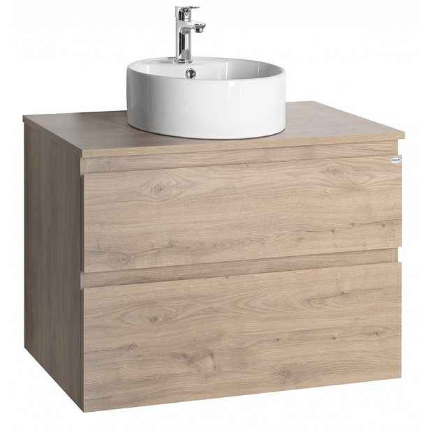 AQUALINE - ALTAIR sestava koupelnového nábytku, š. 87,1 cm, dub emporio AI390-01