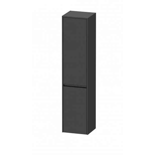 Duravit Ketho.2 - Vysoká skříňka 176x40x36 cm, 2 dvířka, panty vlevo, grafit mat K21329L49490000
