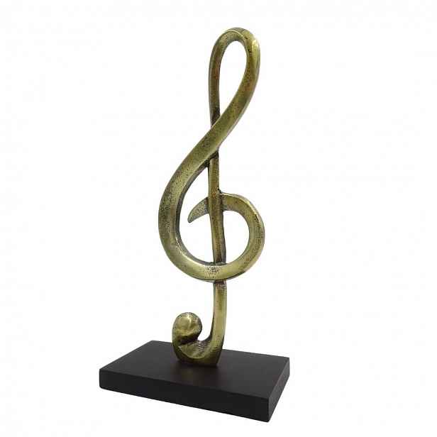 Soška houslový klíč 27 cm Figurka Hudba