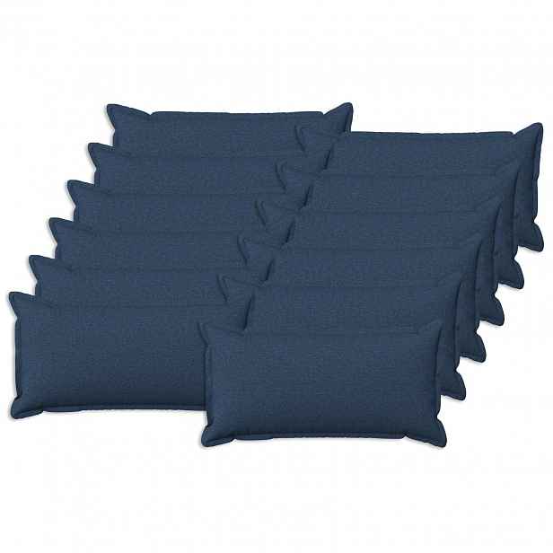 vidaXL Povlak na polštář 12 pcs HOUTEN Modrá 40 x 80 cm Falešný len