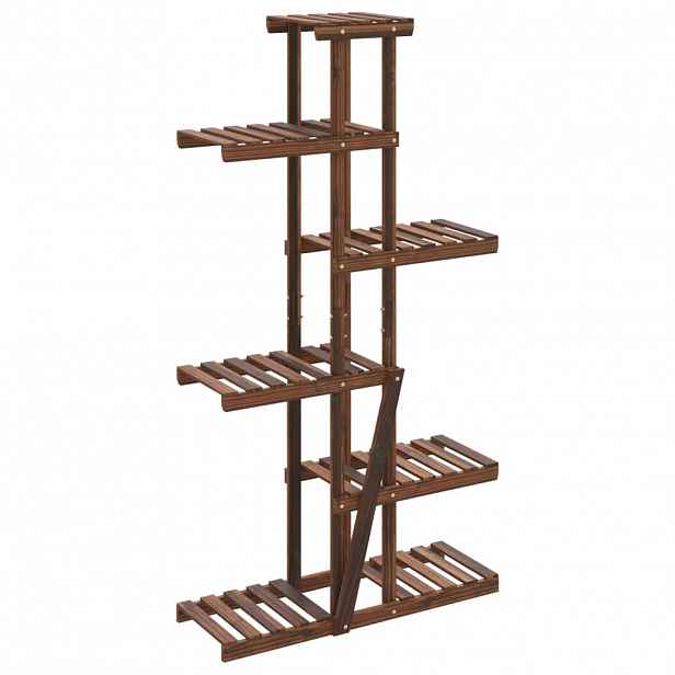 vidaXL Stojan na květiny 75 x 25 x 140,5 cm masivní jedlové dřevo