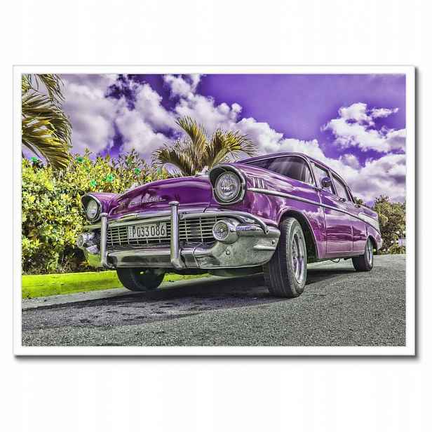 Plakáty v rámu 70x50 Fialová Chevrolet
