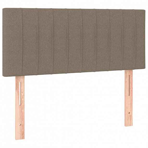 vidaXL Čelo postele taupe 100x5x78/88 cm textil
