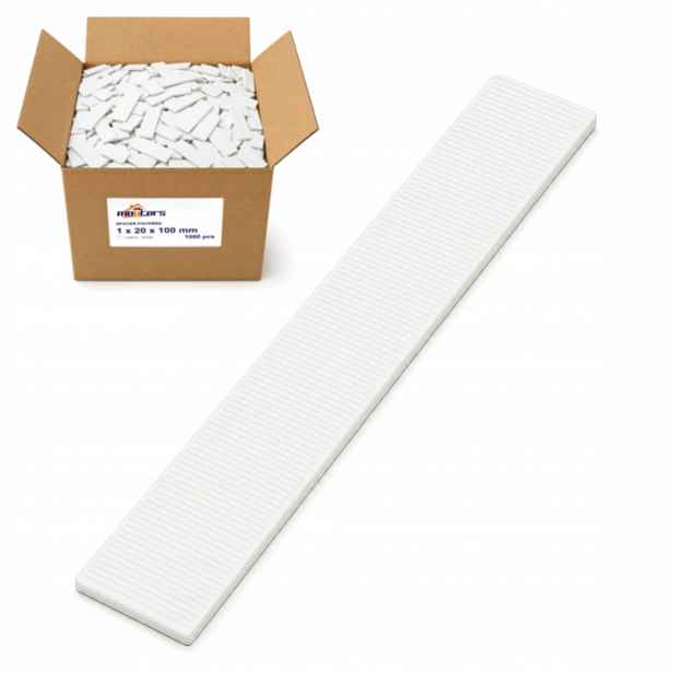 Distanční podložky pro zasklení 1x20x100 mm 1000ks