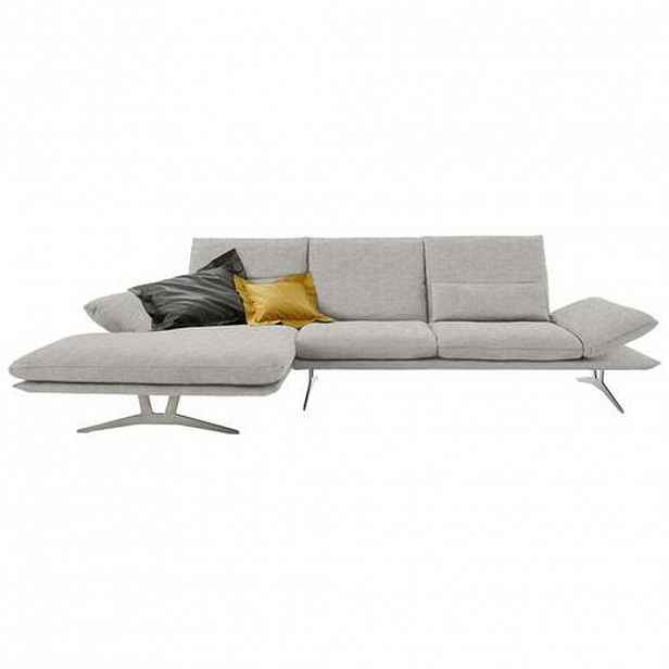 Koinor ROHOVÁ SEDAČKA, textil, světle šedá - Sedací soupravy - 001171002407