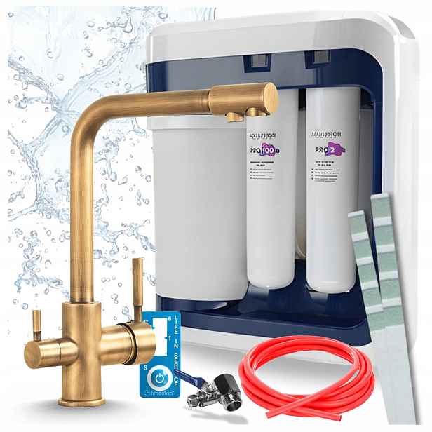 Kuchyňská Baterie Mosaz A Filtr Reverzní Osmózy Aquaphor Ro 202S Pro Pzh