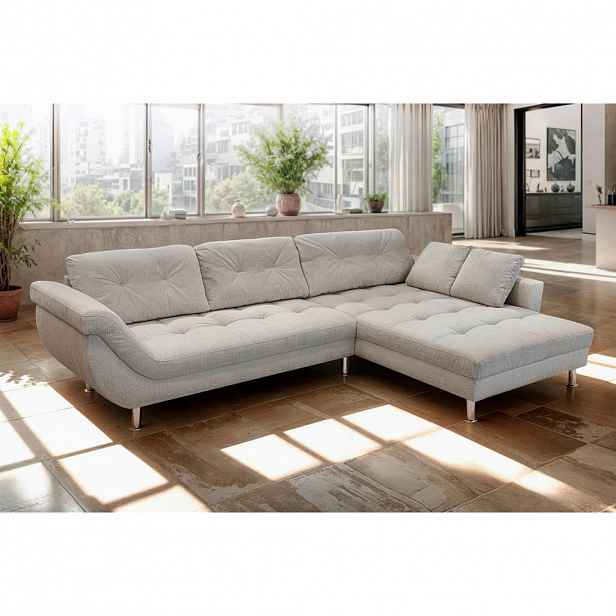 Livetastic ROHOVÁ SEDAČKA, plast, textil, kompozitní dřevo, béžová