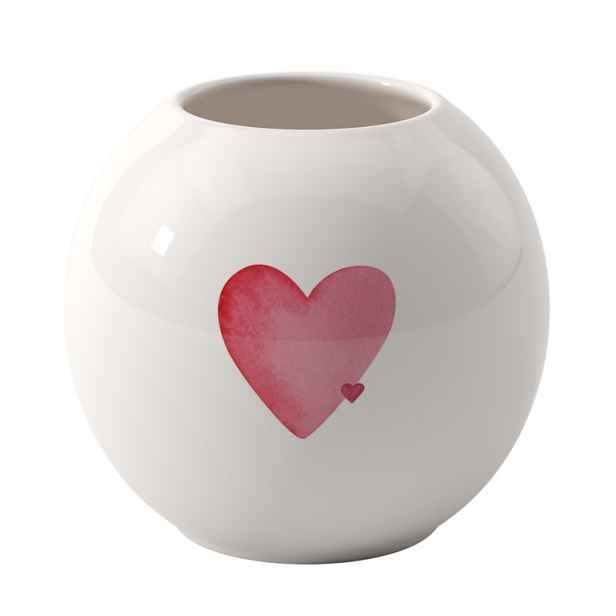 Villeroy & Boch Porcelánová váza se srdíčkem With Love, 11,5 cm 10-1689-9265