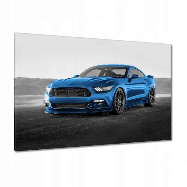 Obrazy 120x80 Modrý Ford Mustang