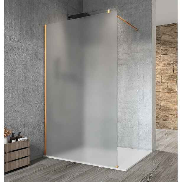 Gelco VARIO GOLD MATT jednodílná sprchová zástěna k instalaci ke stěně, matné sklo, 1000 mm