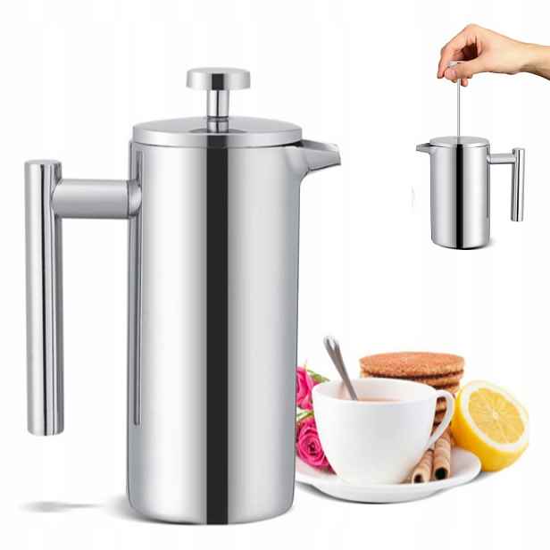 Kávovar Na Přípravu Kávy A Čaje 350 ML French Press Pístový Spařovač