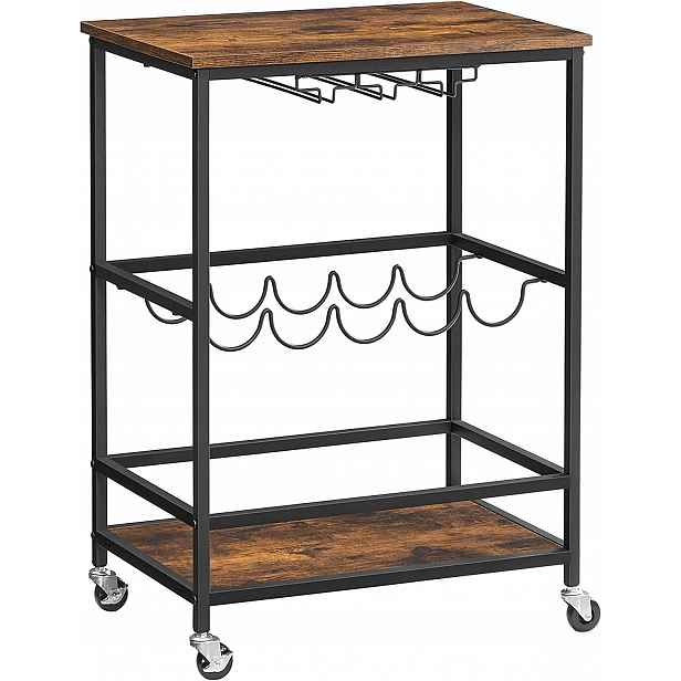 Kuchyňský vozík, regál na alkohol a bar 75 cm Loft
