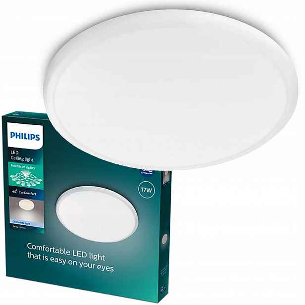 Stropní Svítidlo Stropní Svítidlo Nástěnný Led 17W 1900lm 4000K Bílá Twirly Philips