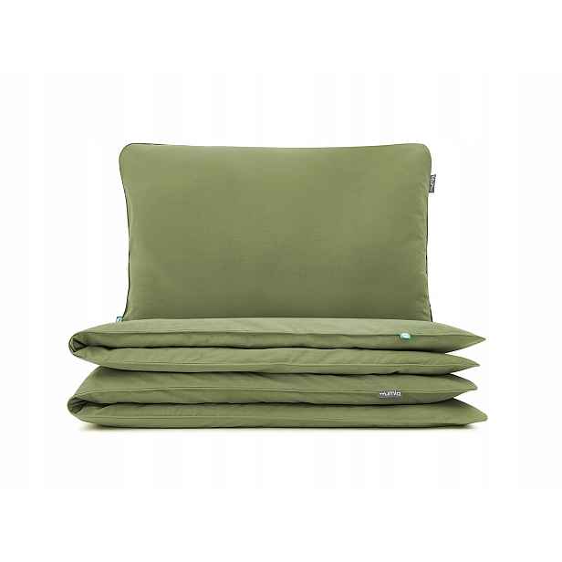 Povlečení Basic Khaki 160 x 200 cm 2 x 80 x 70 cm Mumla