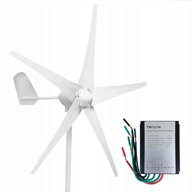 Větrný Generátor Větrná Turbína 400 W 24 V