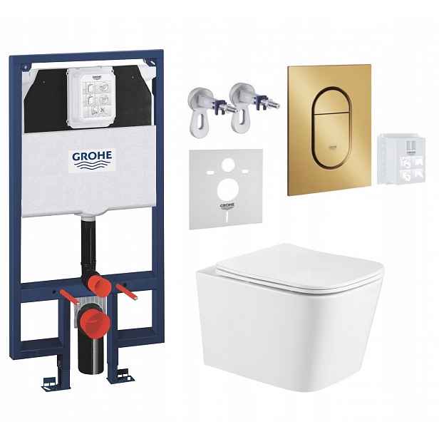 7v1 Wc Set, Stelaz Grohe Slim Wc Mísa Imprese Tornado, Tlačítko