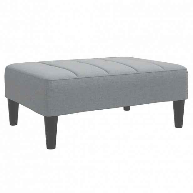 vidaXL Podnožka světle šedá 77 x 55 x 31 cm textil