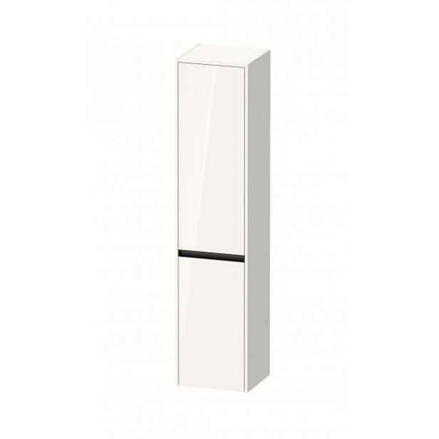 Duravit Ketho.2 - Vysoká skříňka 176x40x36 cm, 2 dvířka, panty vlevo, lesklá bílá K21329L22220000