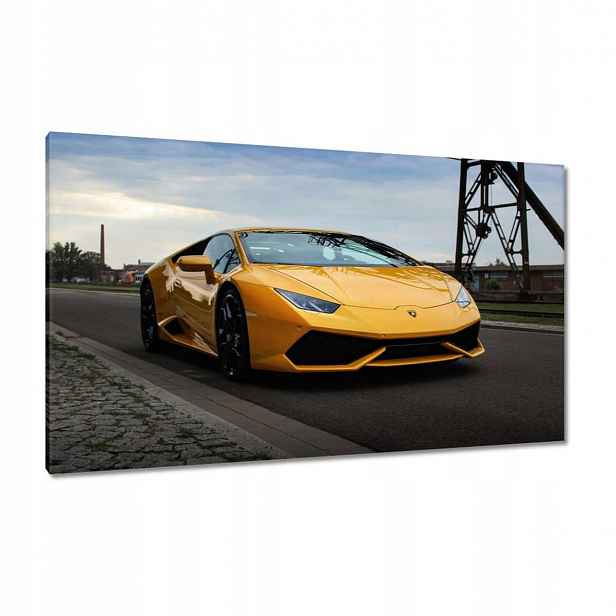 Obrazy 120x70 Žlutý sportovní automobil