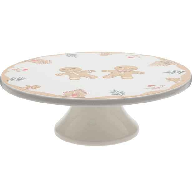 Porcelánová Miska Na Nožce, Bílá, 28 CM, 9 CM Na Dezerty A Koláče