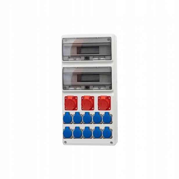 Rozvaděč Legato 32M 2x16A/5P, 32A/5P, 10x230V IP44