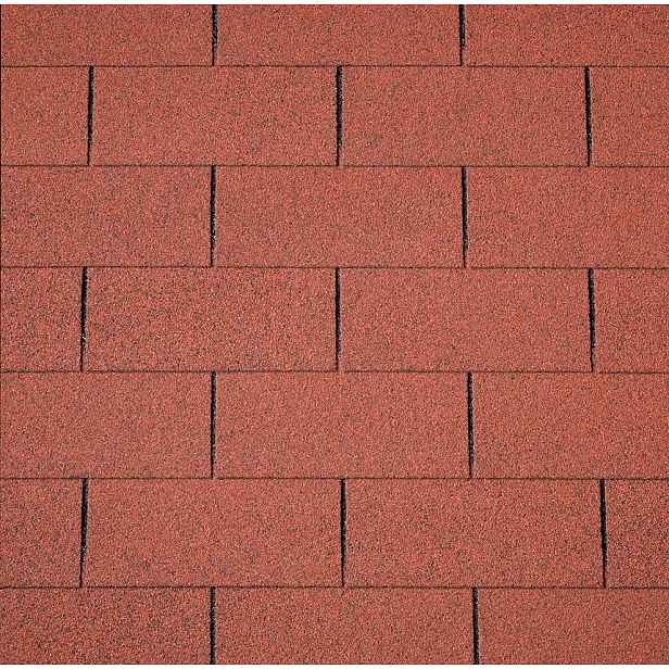 Šindel asfaltový IKO 2.0 Superglass 10 cihlově červená 2,0 m2