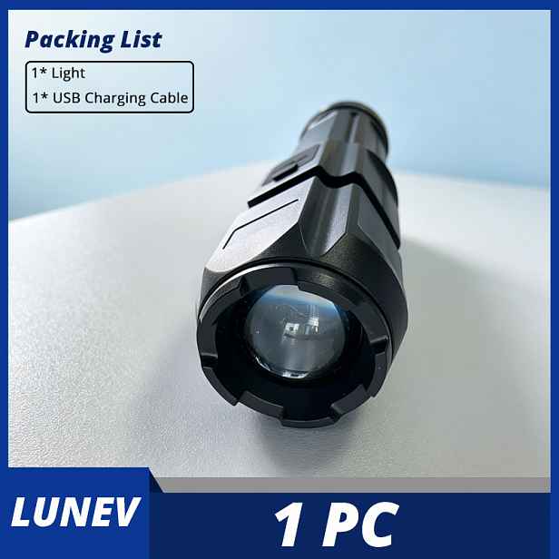 TEMU 1ks LED Mini Ruční UV Svítilna, Přenosné Domácí UV Světlo, 3 Režimy Zoomovatelná Ruční Černá Lampa, Kompaktní A Přenosný Design, USB Dobíjecí