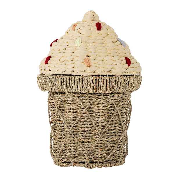 Dětský koš na hračky z mořské trávy v přírodní barvě ø 28x41 cm Cillie – Bloomingville Mini