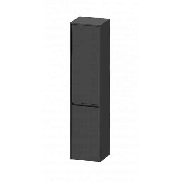 Duravit Ketho.2 - Vysoká skříňka 176x40x36 cm, 2 dvířka, panty vpravo, grafit mat K21329R49490000