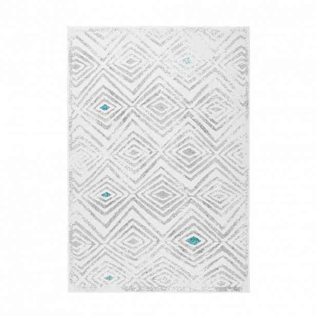 Kayoom BĚHOUN, 80/150 cm, šedá, bílá