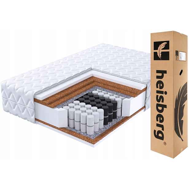 Matrace 140x200 Bis pocket zón Tvrdá 3X Kokos H4/H5 23 cm Heisberg