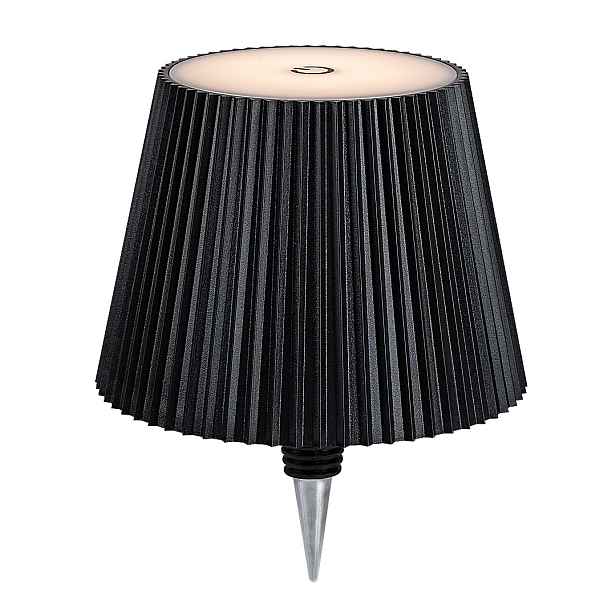 Venkovní stolní Led lampa černá s vypínačem akumulátor 3000K IP44 Rabalux