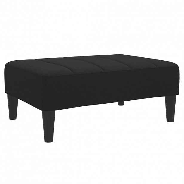 vidaXL Podnožka černá 77 x 55 x 31 cm textil