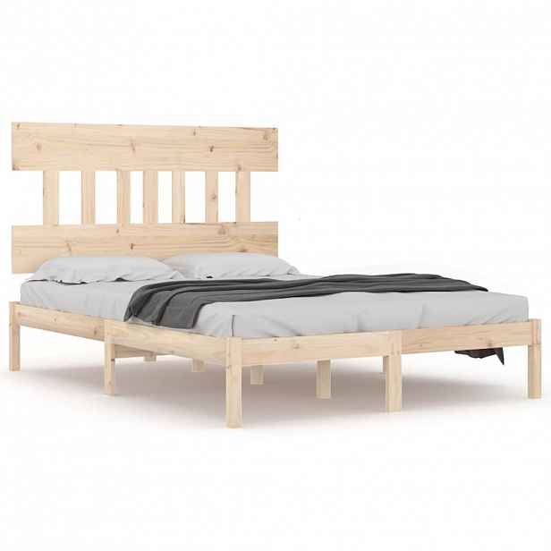 vidaXL Rám postele masivní dřevo 120 x 190 cm Small Double