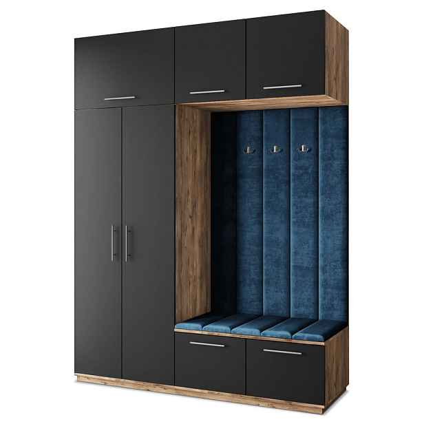 MASSENO MODERNÍ PŘEDSÍŇOVÁ SESTAVA REMA, 180/240/60 cm, dub Lefkas