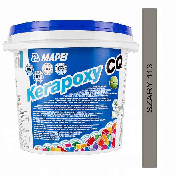 Epoxidová spárovací hmota Mapei Kerapoxy Cq 3kg barva 113 šedá