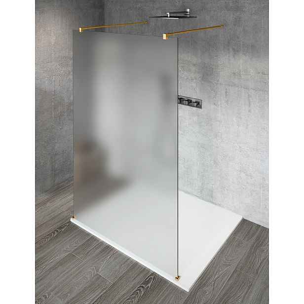 Gelco VARIO GOLD MATT jednodílná sprchová zástěna do prostoru, matné sklo, 1100 mm