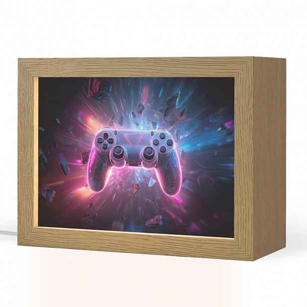 OnlyWow NOČNÍ LAMPIČKA Controller - Neon - Explosion - Abstraktní 20x15 cm