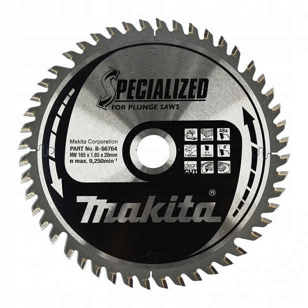 Speciální Sintrovací Pila Na Dřevo T.c.t 165*20 MM 48Z