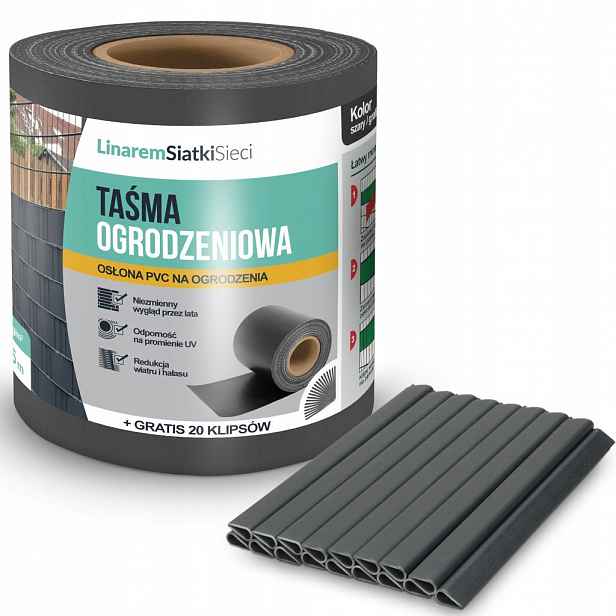 Stínící panelové pásy antracit Pvc 19 cm 35 m 450 gm2