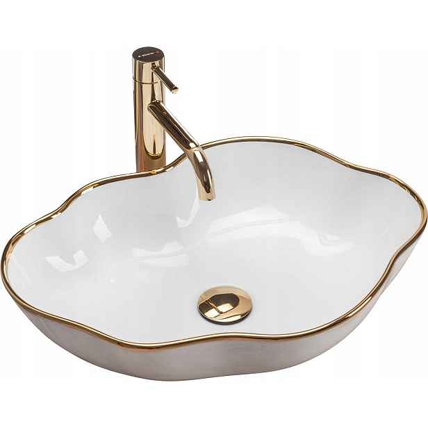 Umyvadlo Pearl Gold Edge – Na Desku