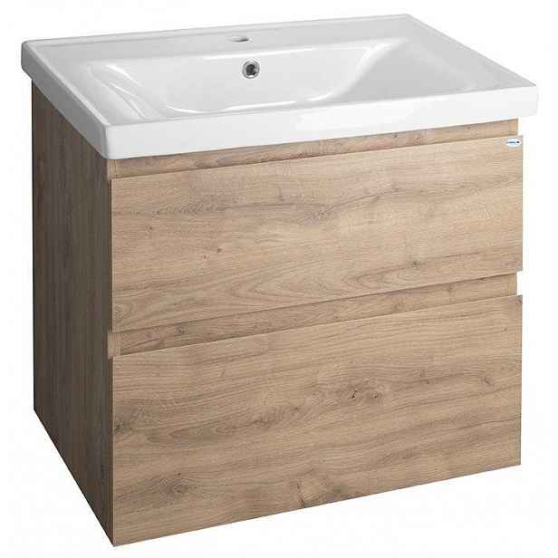 AQUALINE - ALTAIR umyvadlová skříňka 67x60x45cm, dub emporio AI370